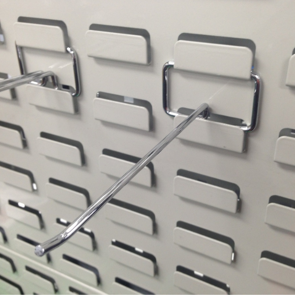 Louvered panel Single Prong Hook 150mmL 4mm