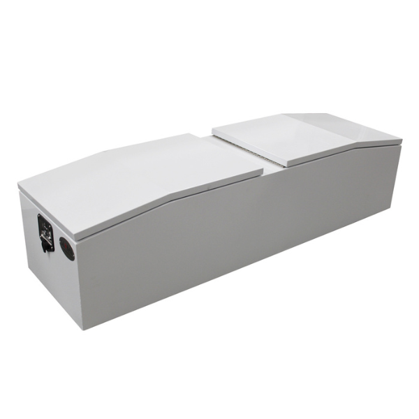 Ute Toolbox Gullwing Steel - White - TBG0010