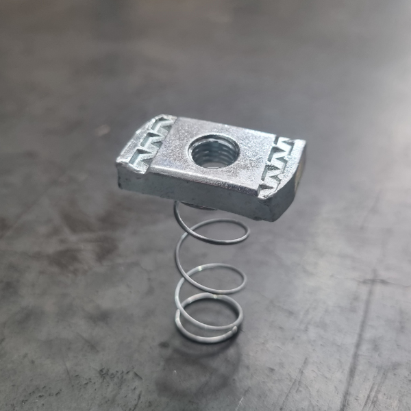 Ute Canopy M10 channel nut long spring - TBACS145