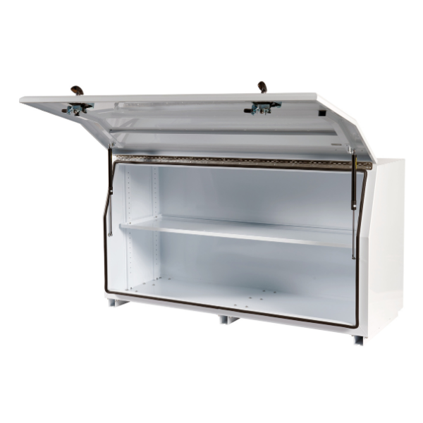 Ute Toolbox Full Lid Paramount 850H Series Aluminium - 1280mm - White - TBA0790