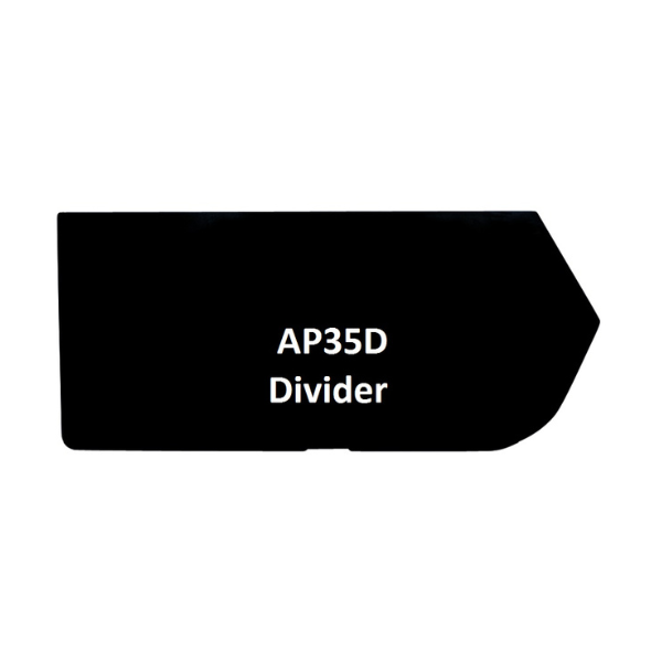 Visiplas Dividers for Picking Bin AP35 Black - Black - AP35D