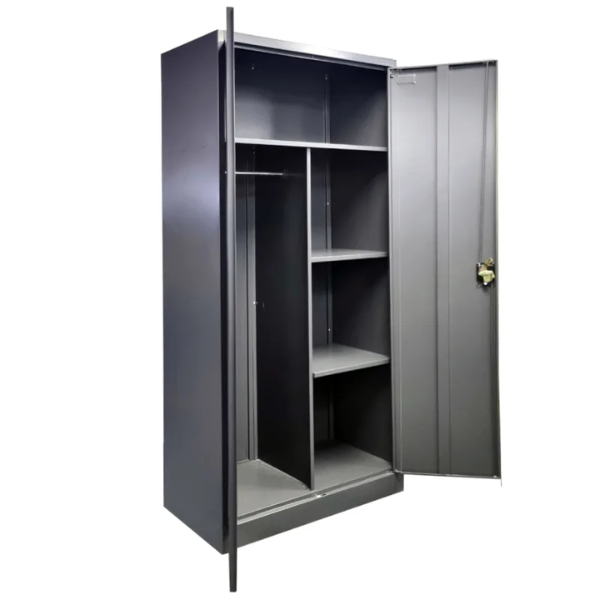 Steel Multi-Purpose Utility Cupboard 2 Door Grey Colour