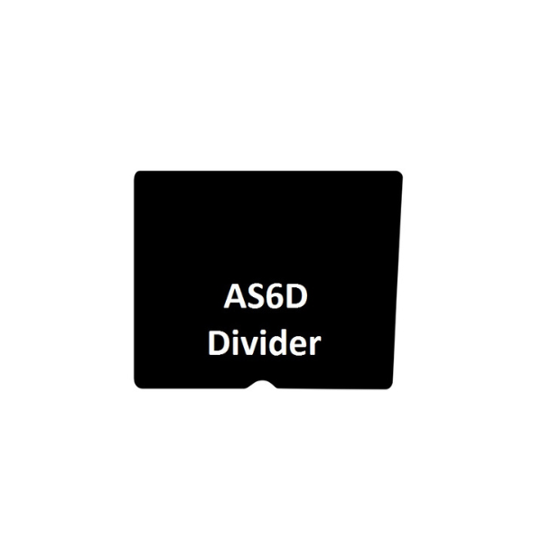Visiplas Divider (L-R) for Picking Bins AS4 & AS6 - Black - AS6D