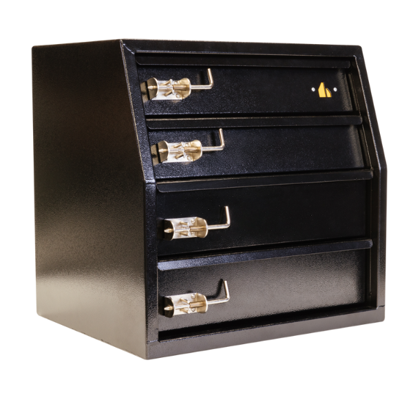 Ute Canopy Toolbox Steel 4 Drawer - Black  - TBACS0060