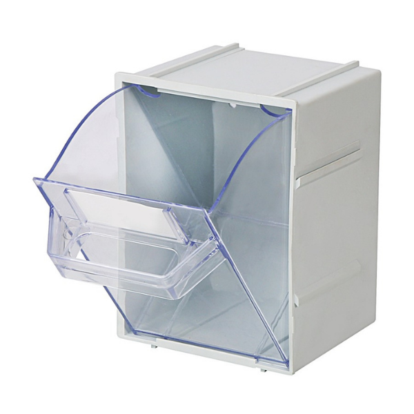 Visiplas Tilt Bin 121Lx144Wx193H - White - TB3