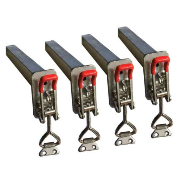 Canopy Latch Tie Down Kit - Set of 4 - Black - TBAC0034