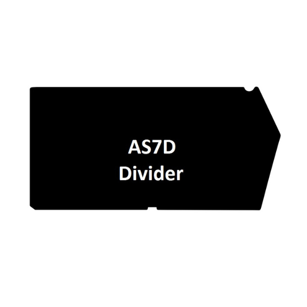 Visiplas  Dividers for Supra Bin AS7 - Black - AS7D