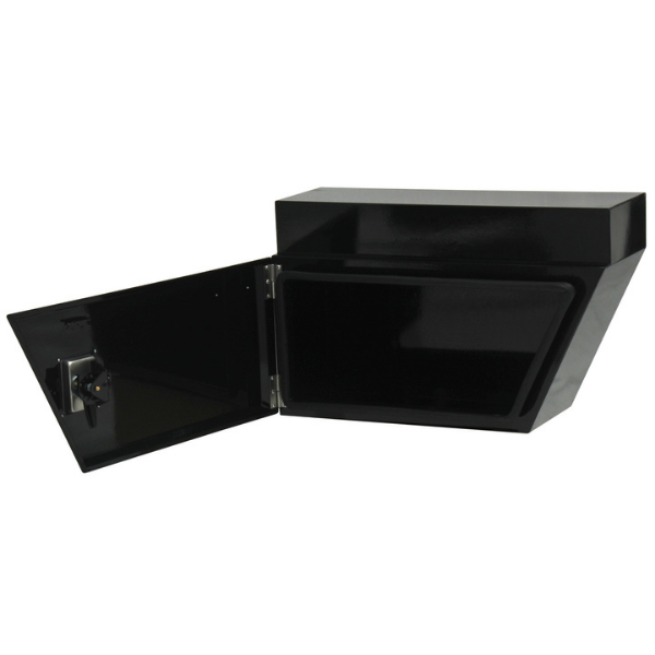 Under Tray / Under Body Steel Toolbox - Left of Wheel - Black - TB0030