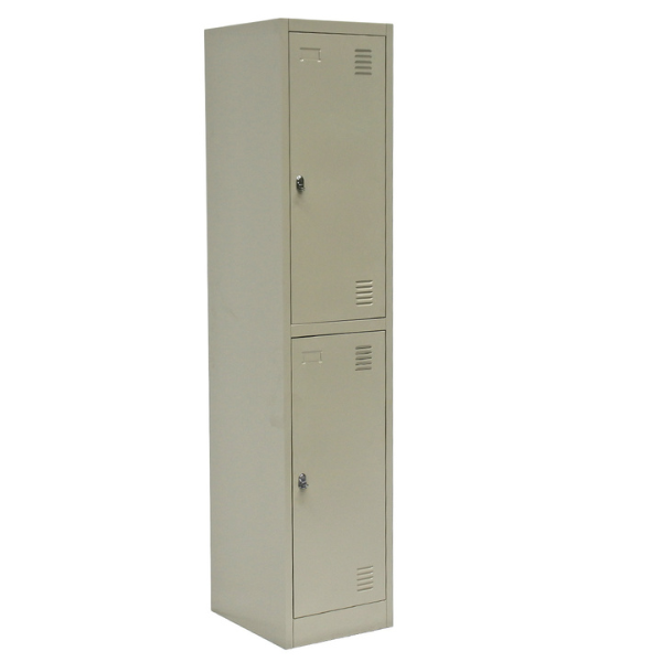 Steel Locker 2 Door Grey Colour