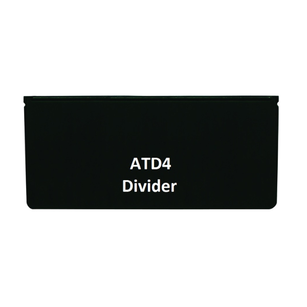 Visiplas Dividers for Parts Tray to suit AT44 & AT64 - Black - ATD4