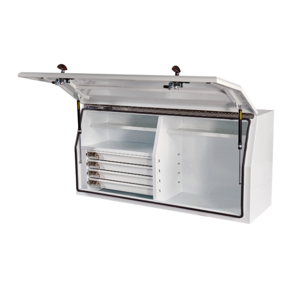 Ute Toolbox 705H Series Paramount Minebox 4 Drawers - 1450mm - Steel - White - TBP0182