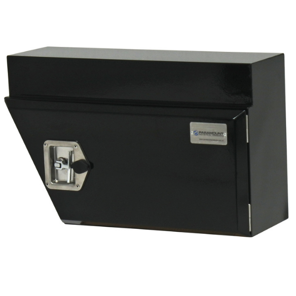Under Tray / Under Body Steel Toolbox - Right of Wheel - Black - TB0040